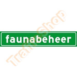 Autobord FAUNABEHEER sticker 25x5cm